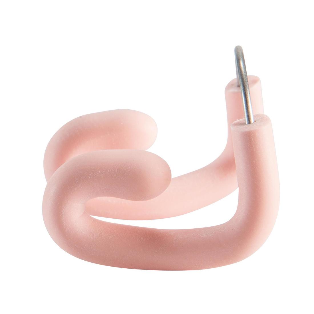 Pince nez de natation inox-latex réglable rose pastel