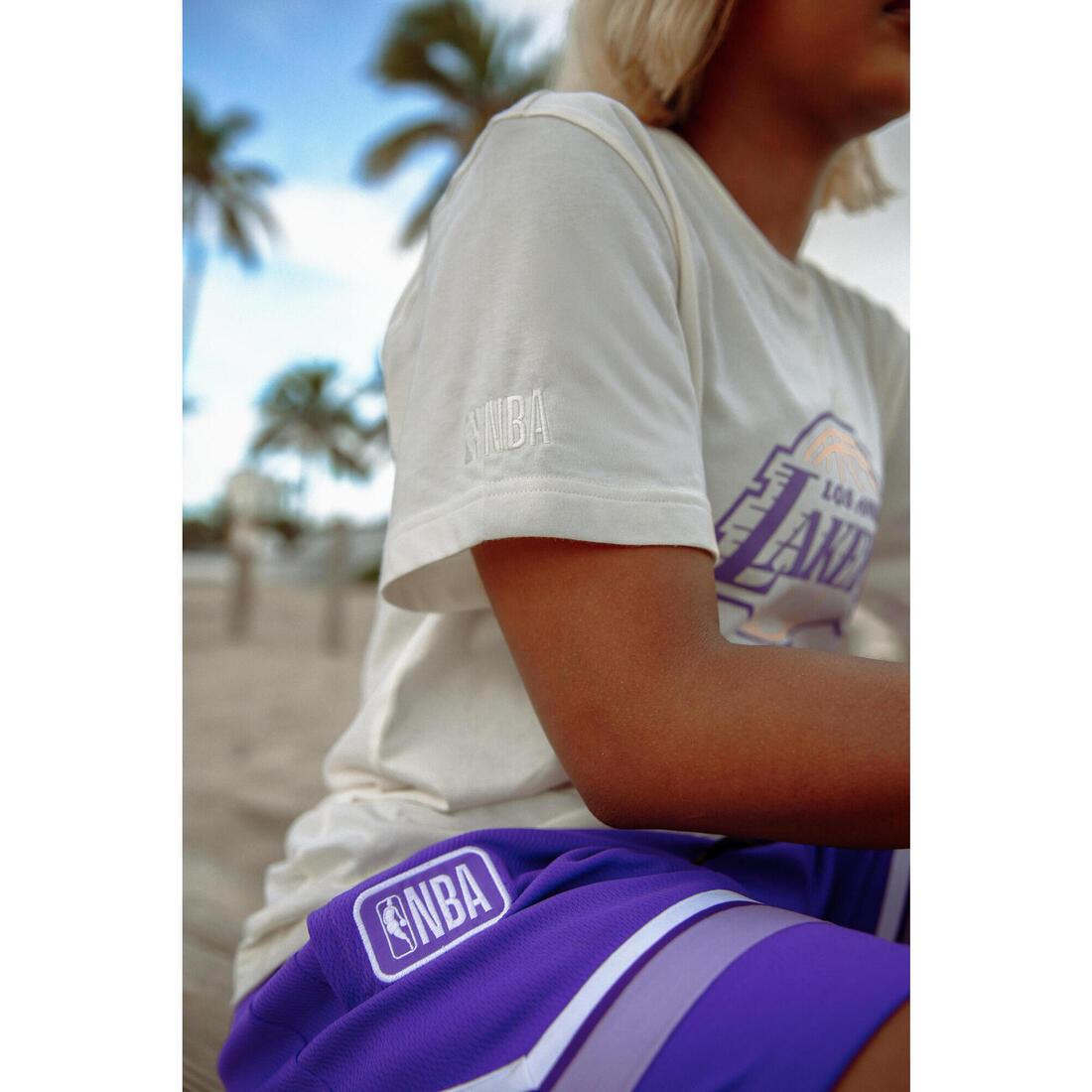 Short de basketball NBA Lakers homme/femme - SH 900 AD