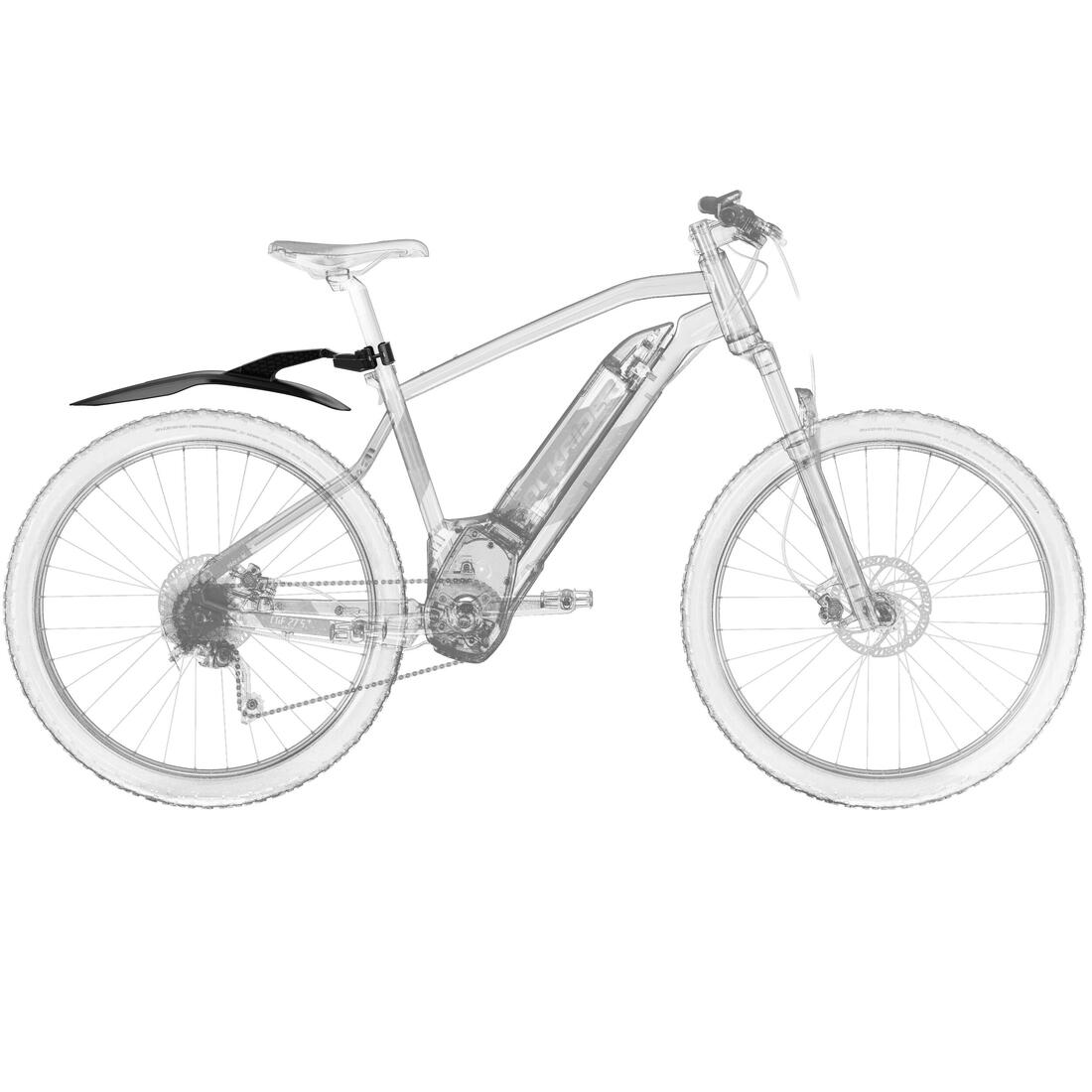 GARDE-BOUE VÉLO VTT ARRIÈRE RIGIDE V2 NOIR 26" - 27,5" - 29"