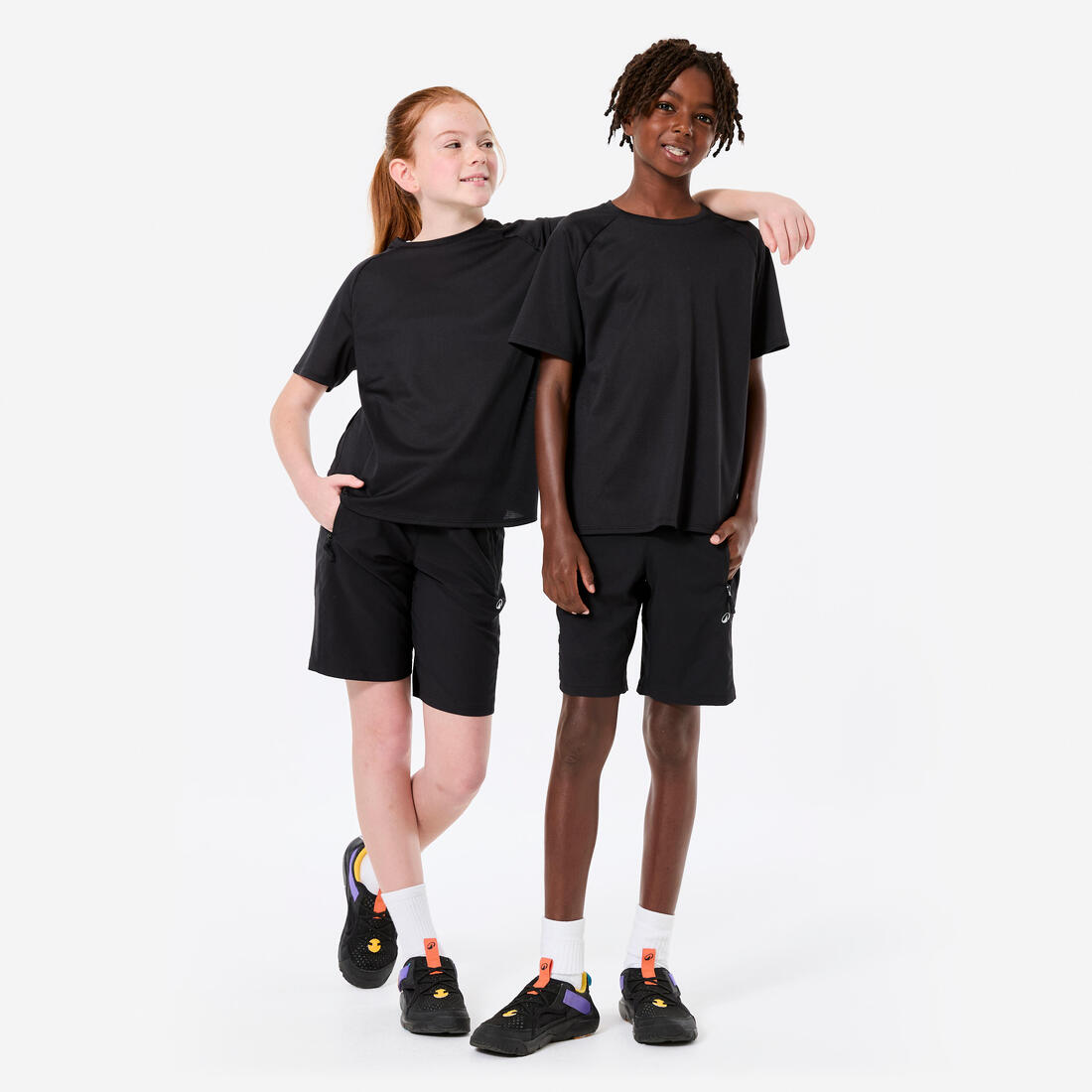 Tee-shirt enfant synthétique uni mixte