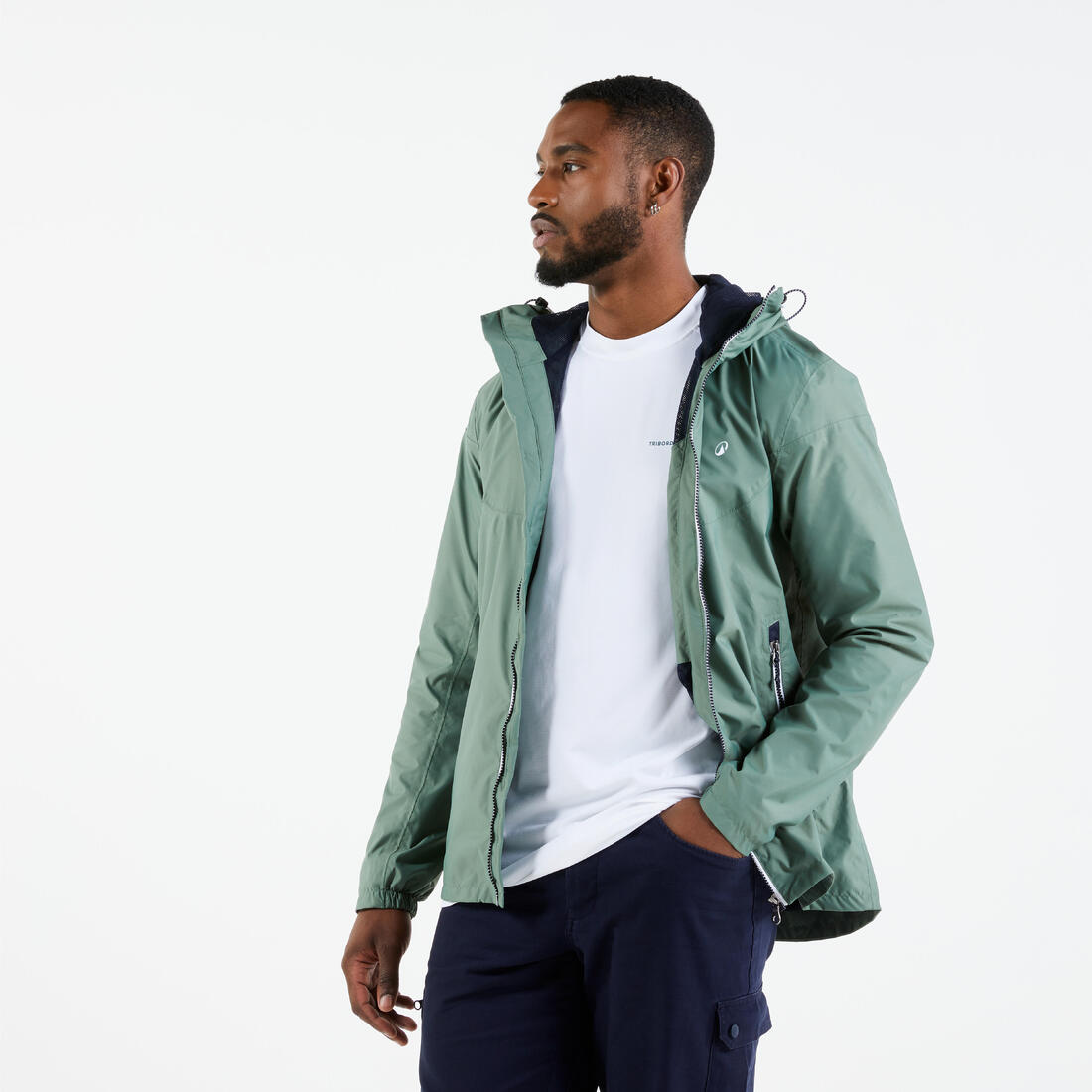 Veste imperméable de voile - veste de pluie coupe vent sailing 100