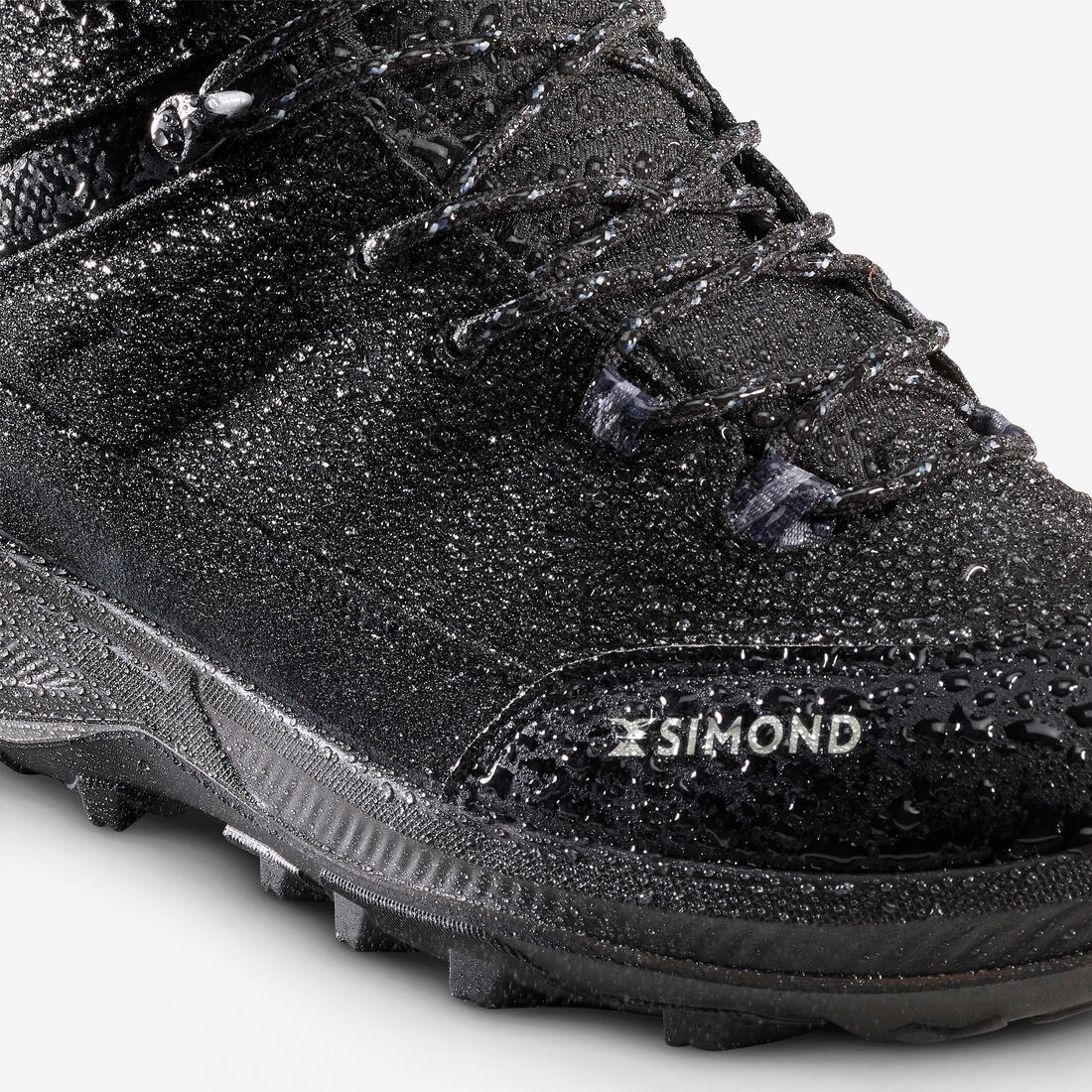 Chaussures hautes trekking cuir - mt100 - homme