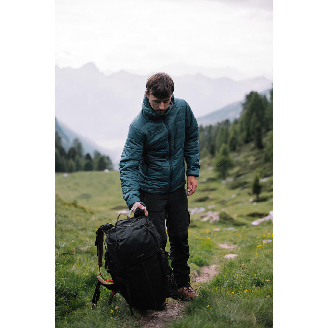 Sac à dos de trekking homme 50 l - mt100 easyfit