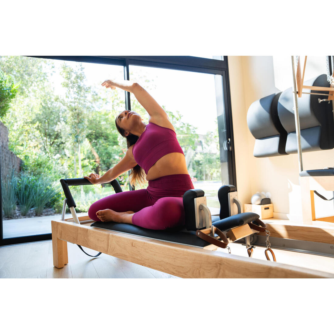 Legging long yoga effet seconde peau taille haute