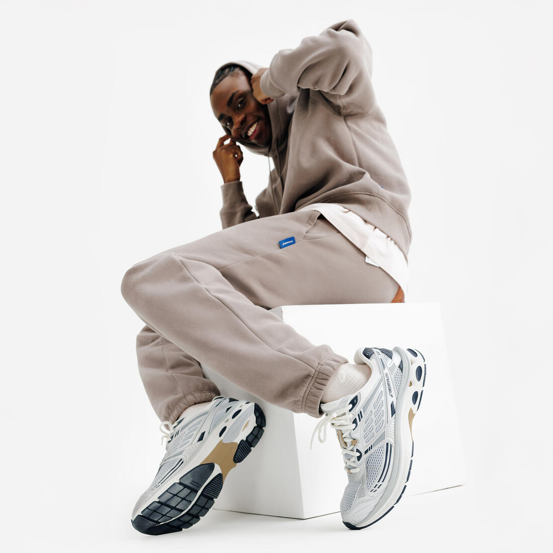 Baskets Homme, RR2K beige, gris et bleu