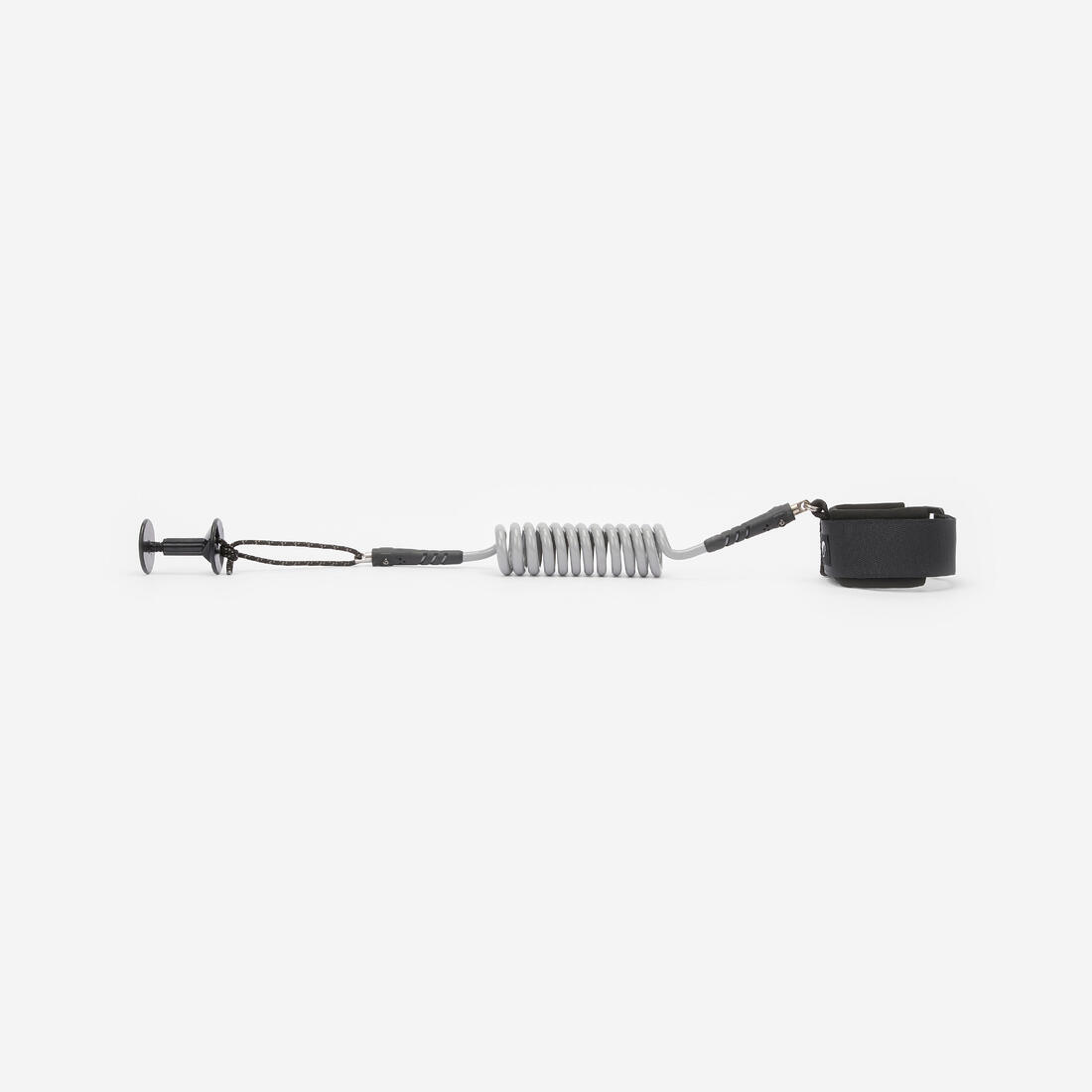 Leash bodyboard 500 gris 2 en 1 poignet biceps. Plug inclus