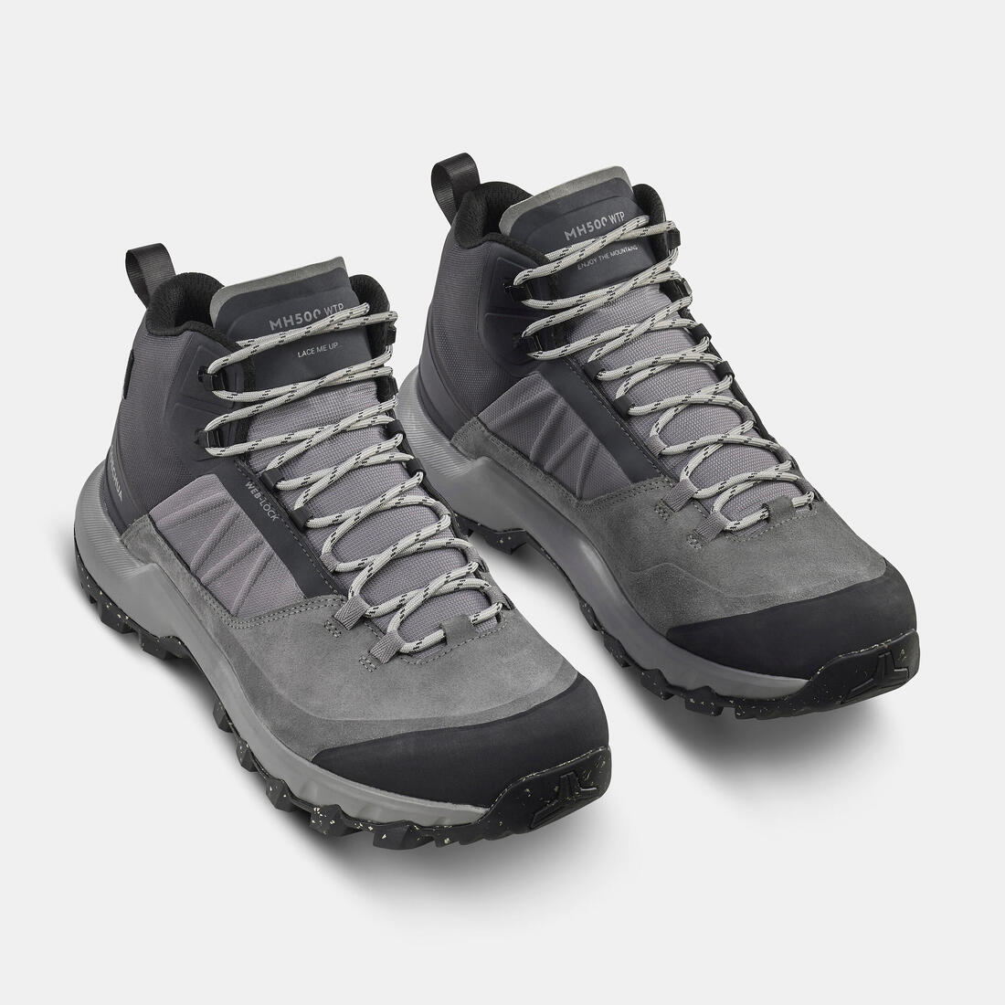 Chaussures imperméables de randonnée montagne - mh500 mid - homme