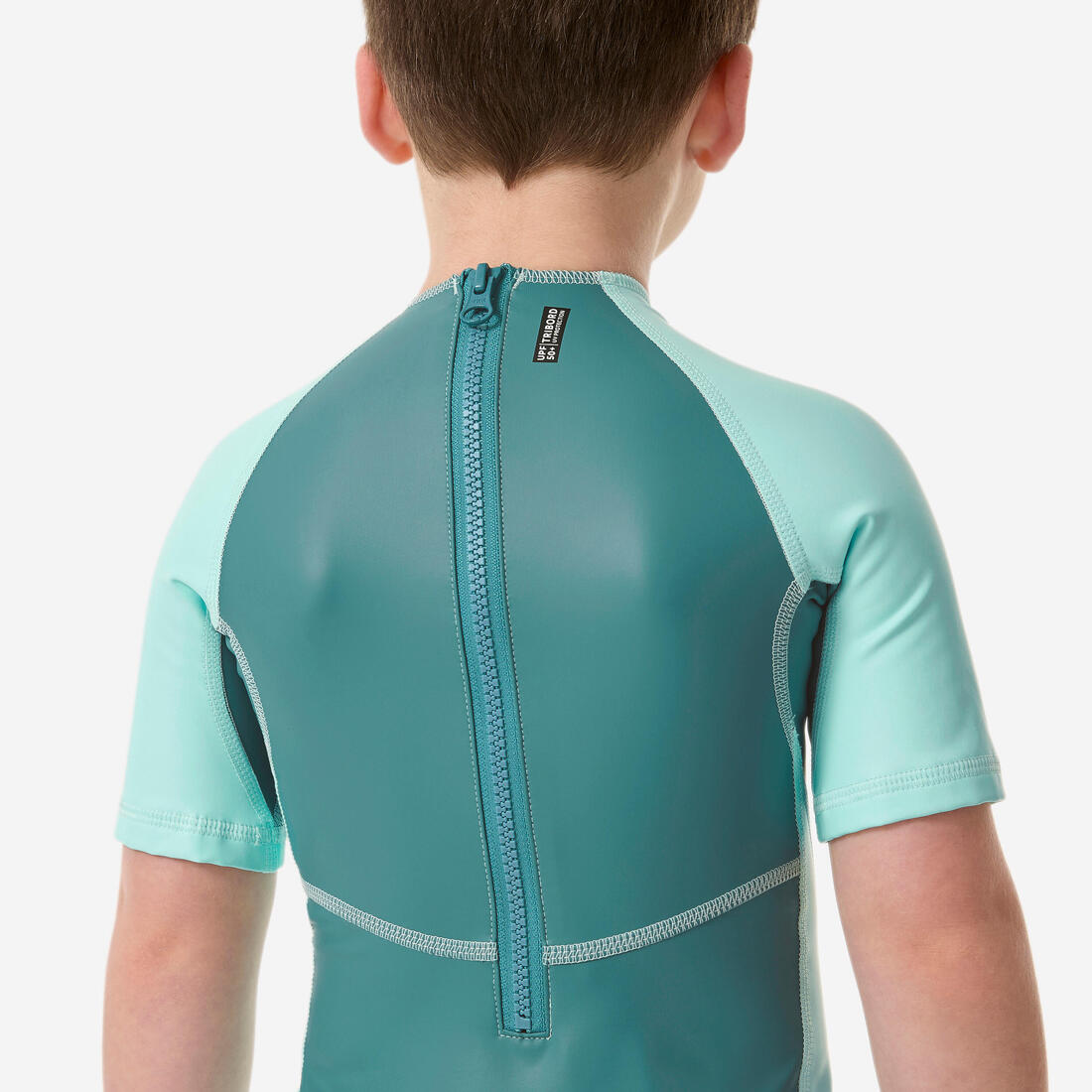 Combinaison anti uv bébé kloupi vert imprimé savane