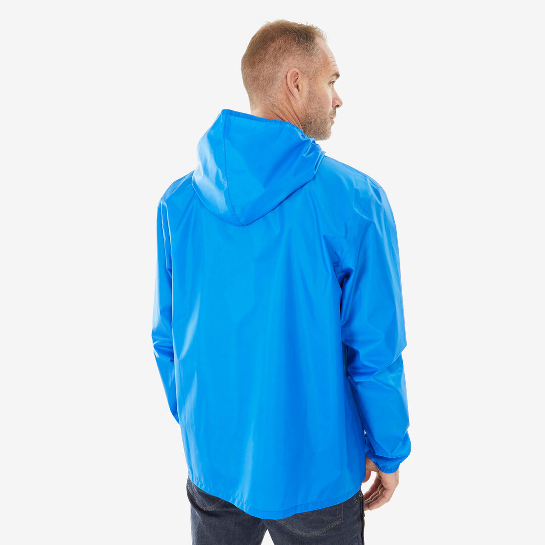 Veste de randonnée coupe-vent imperméable homme, Raincut 1/2 Zip