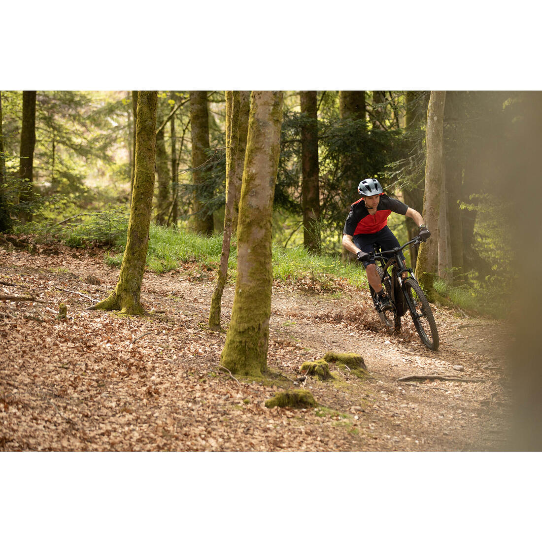 MAILLOT MANCHES COURTES VELO VTT EXPL 500 ROUGE