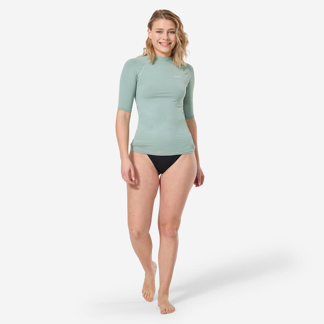 Tee shirt anti uv surf top 100 manches courtes femme