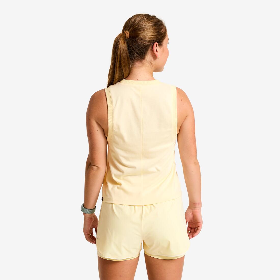 Debardeur crop top femme - parme