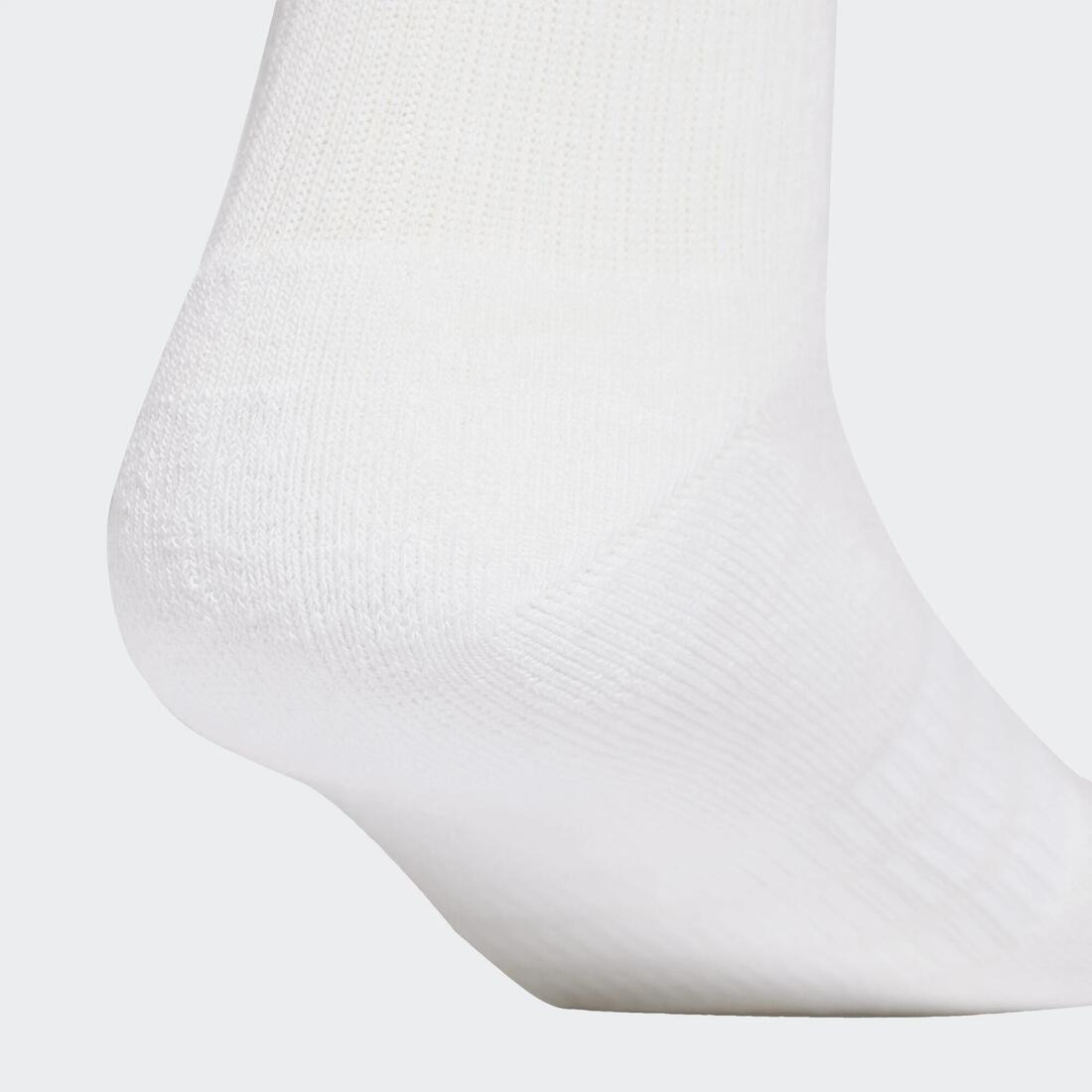 Chaussettes matelassées mi-mollet Adidas, rose, beige et, lot de 3