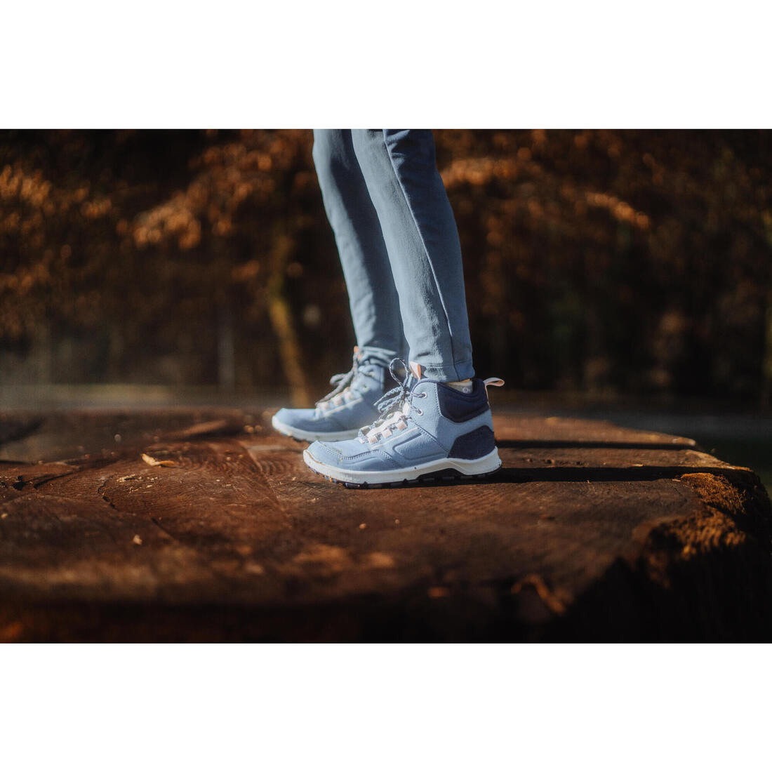 Chaussures de randonnée enfant - NH500 MID BLEU - 35 AU 38