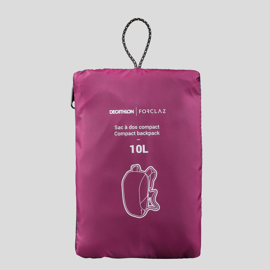 Sac à dos de poche pliable 10L, Travel 100