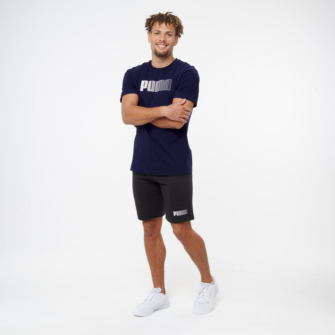 Short de fitness en coton homme