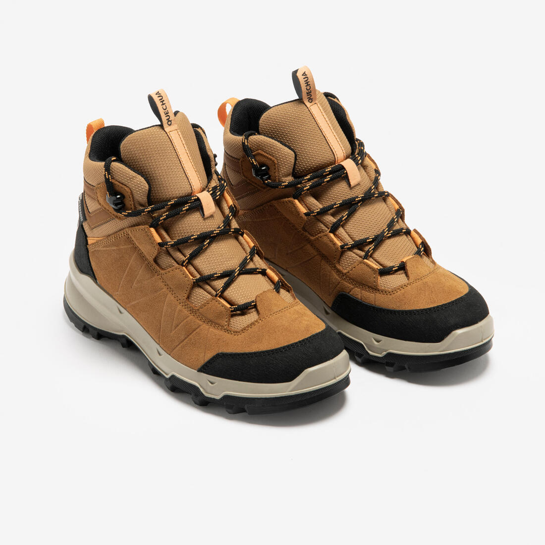 Chaussures de randonnée hautes imperméables 28 au 39 enfant, MH900