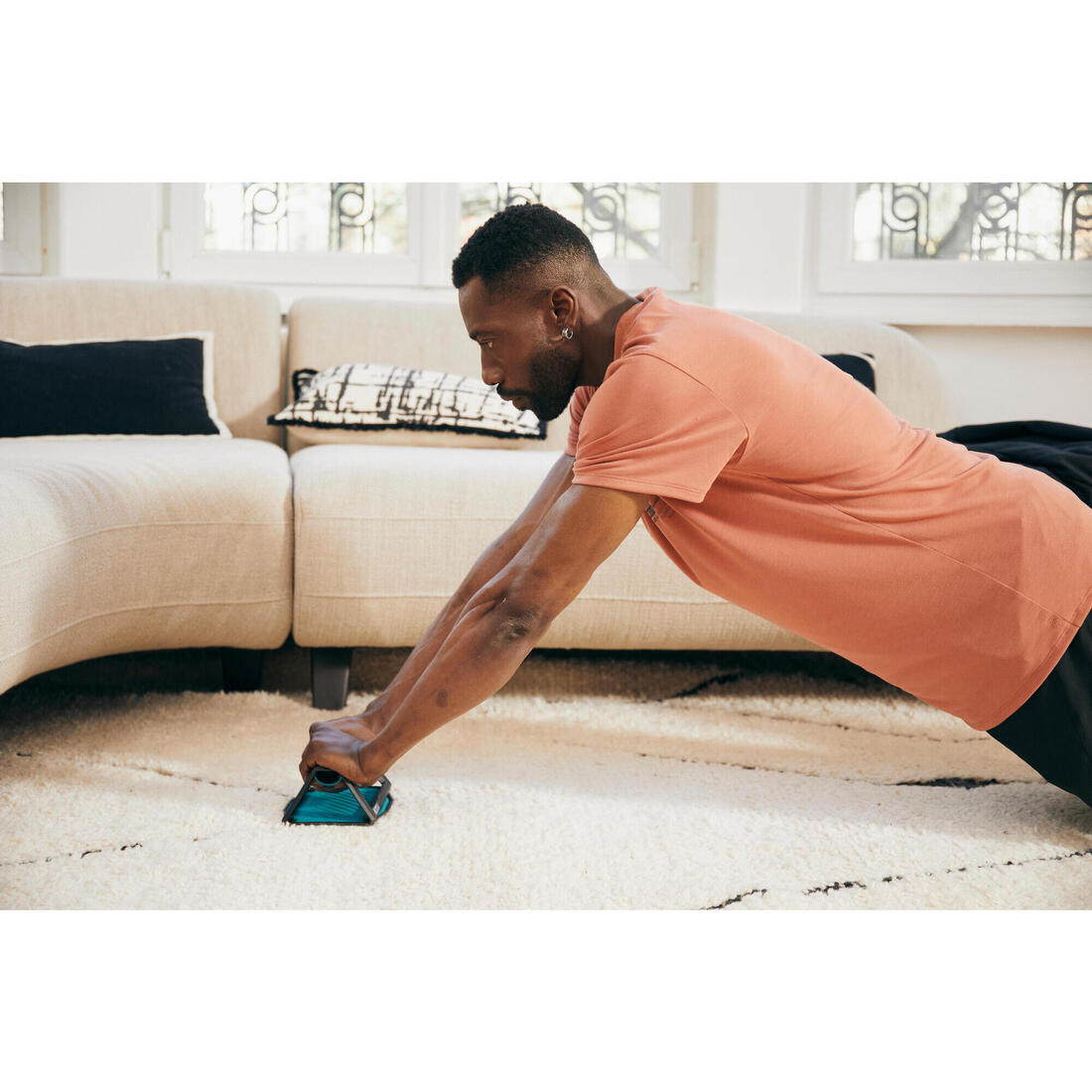 Poignées pour pompes de musculation 4 en 1 - Push up & slide