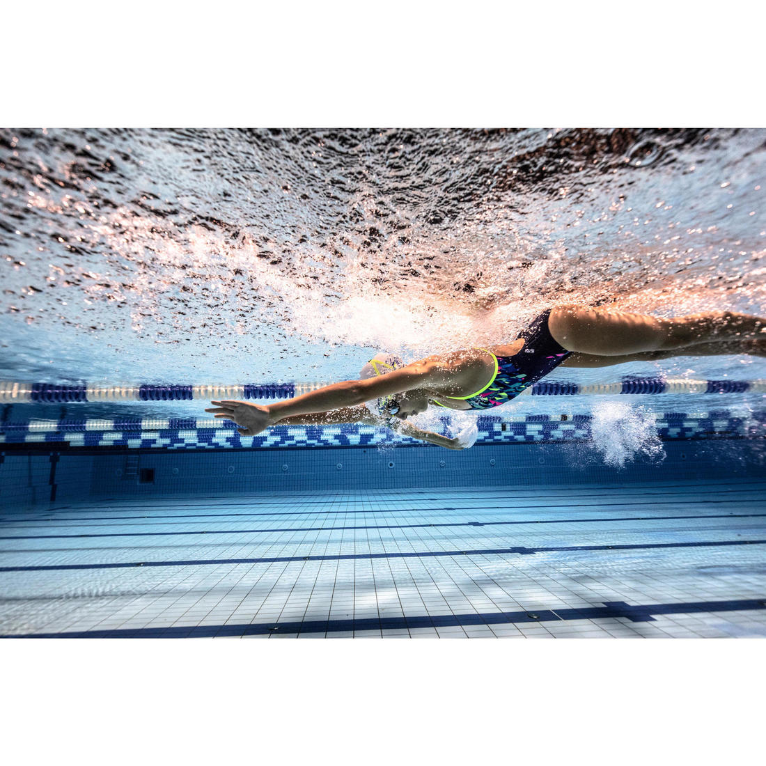 Maillot de bain de natation une pièce fille résistant chlore Lexa kali