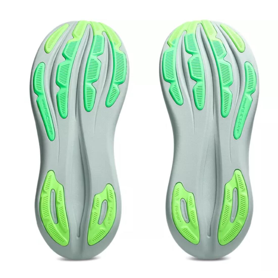 Chaussures de running Homme, Asics Gel Nimbus 28 gris et vert