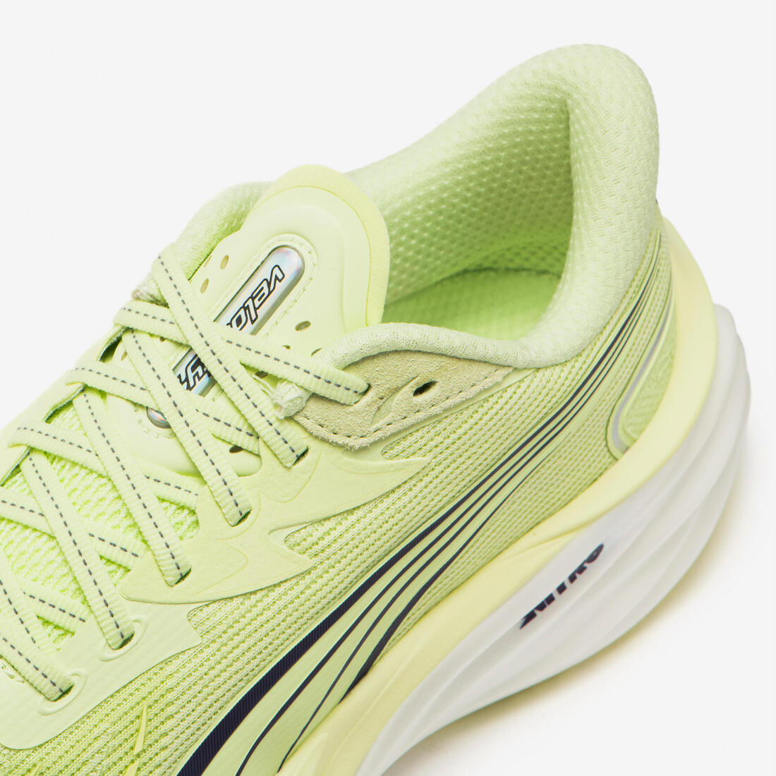 Chaussure de Running Homme, Puma Velocity Nitro 4 - Jaune/Blanc