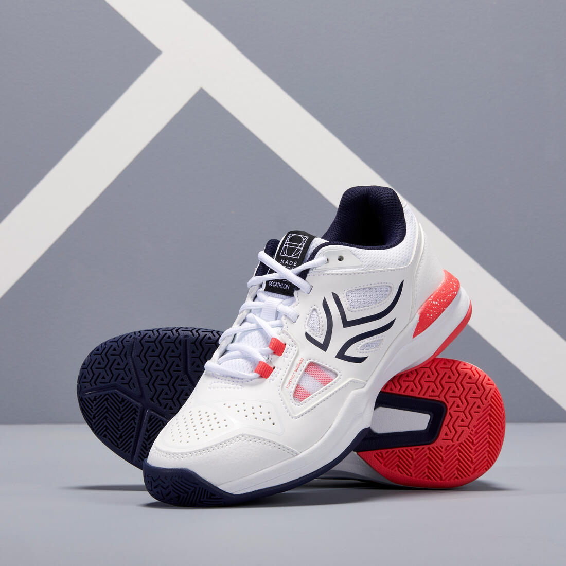 CHAUSSURES DE TENNIS FEMME TS500 MARINE