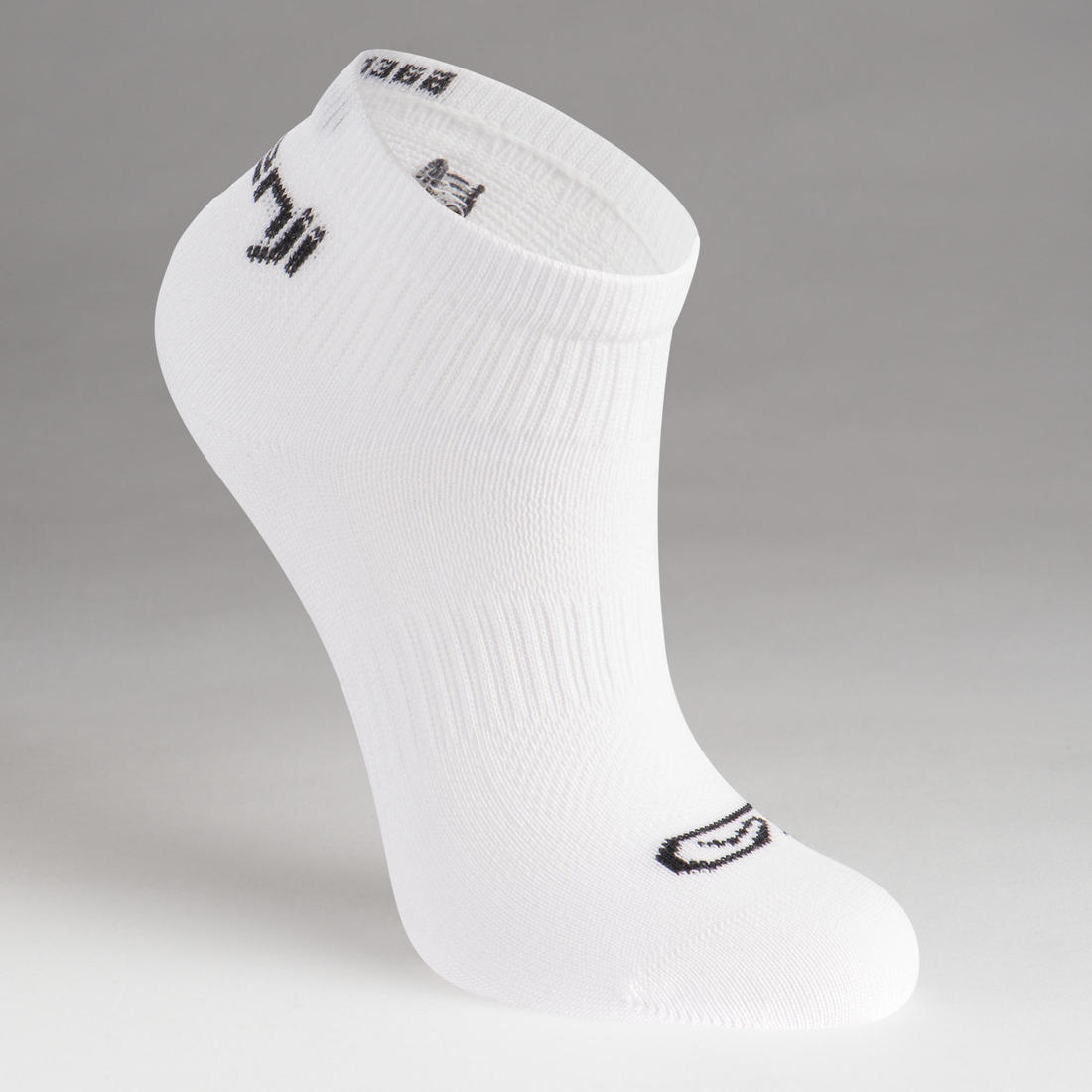 Lot de 3 chaussettes enfant d'athlétisme blanches tige basse