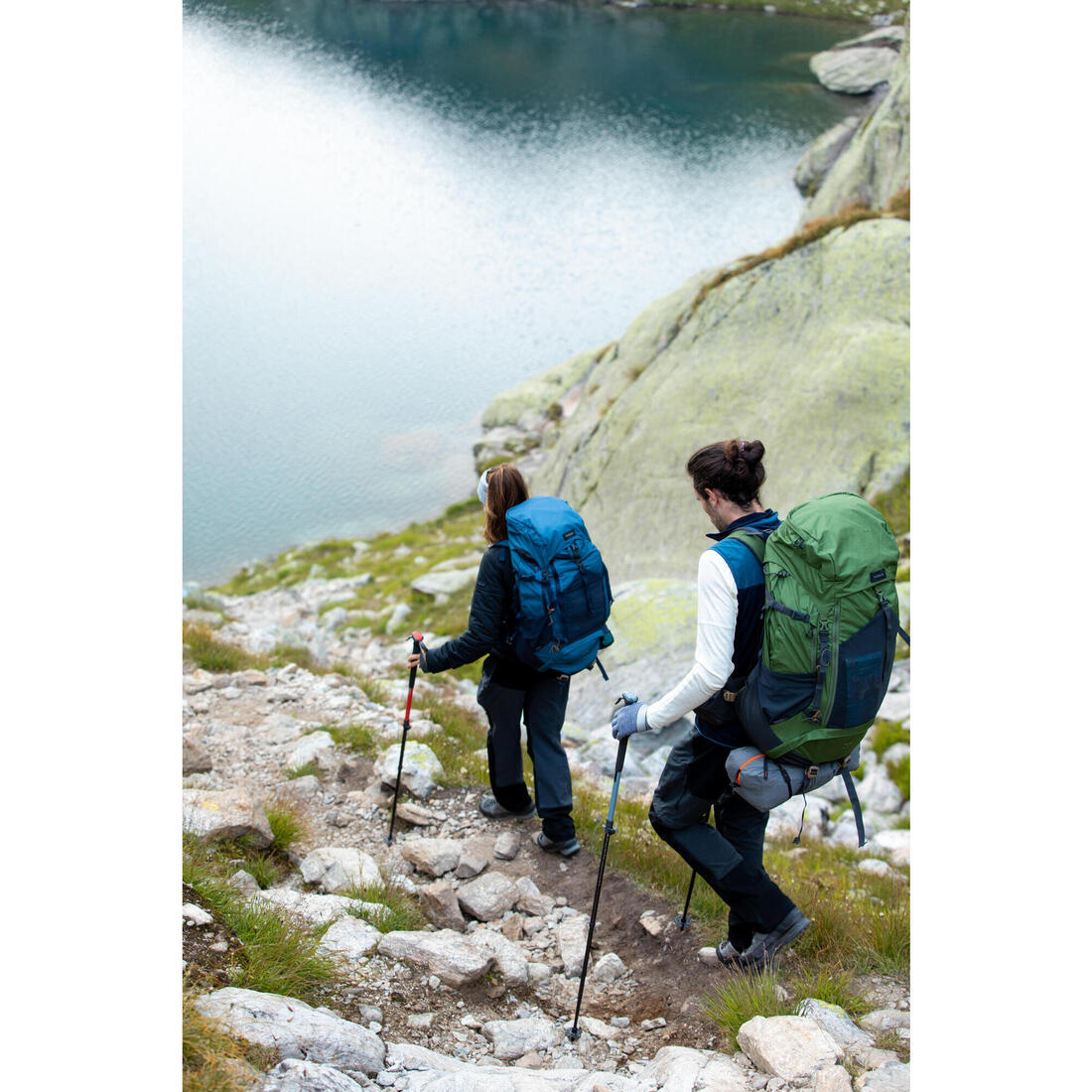 Pantalon résistant de trek montagne - MT500 beige - Femme v2