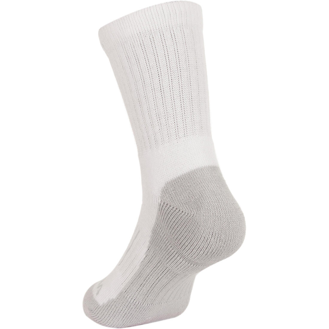 CHAUSSETTES DE SPORT ENFANT HAUTES RS 500 NOIR BLANC GRIS LOT DE 3