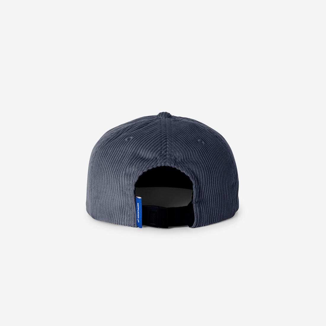 Casquette 6 panneaux en velours, bleu marine