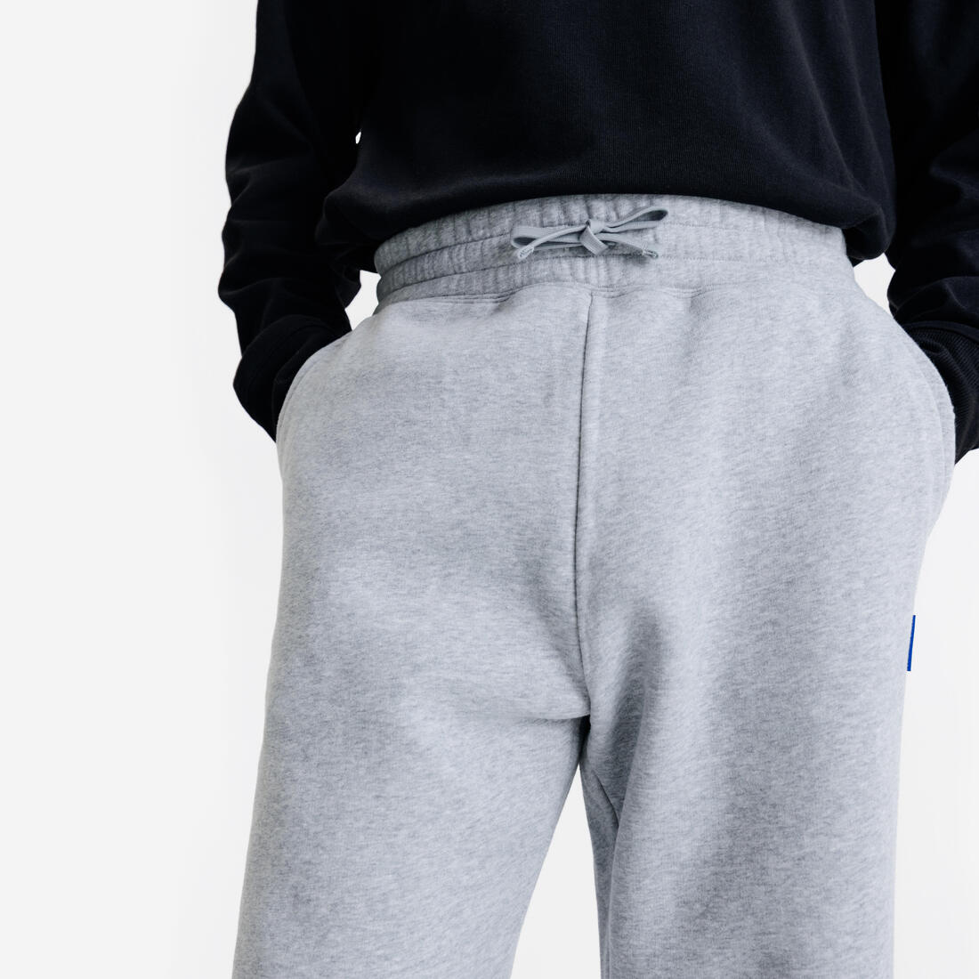 Pantalon jogging droit, homme, Elementals, gris chiné