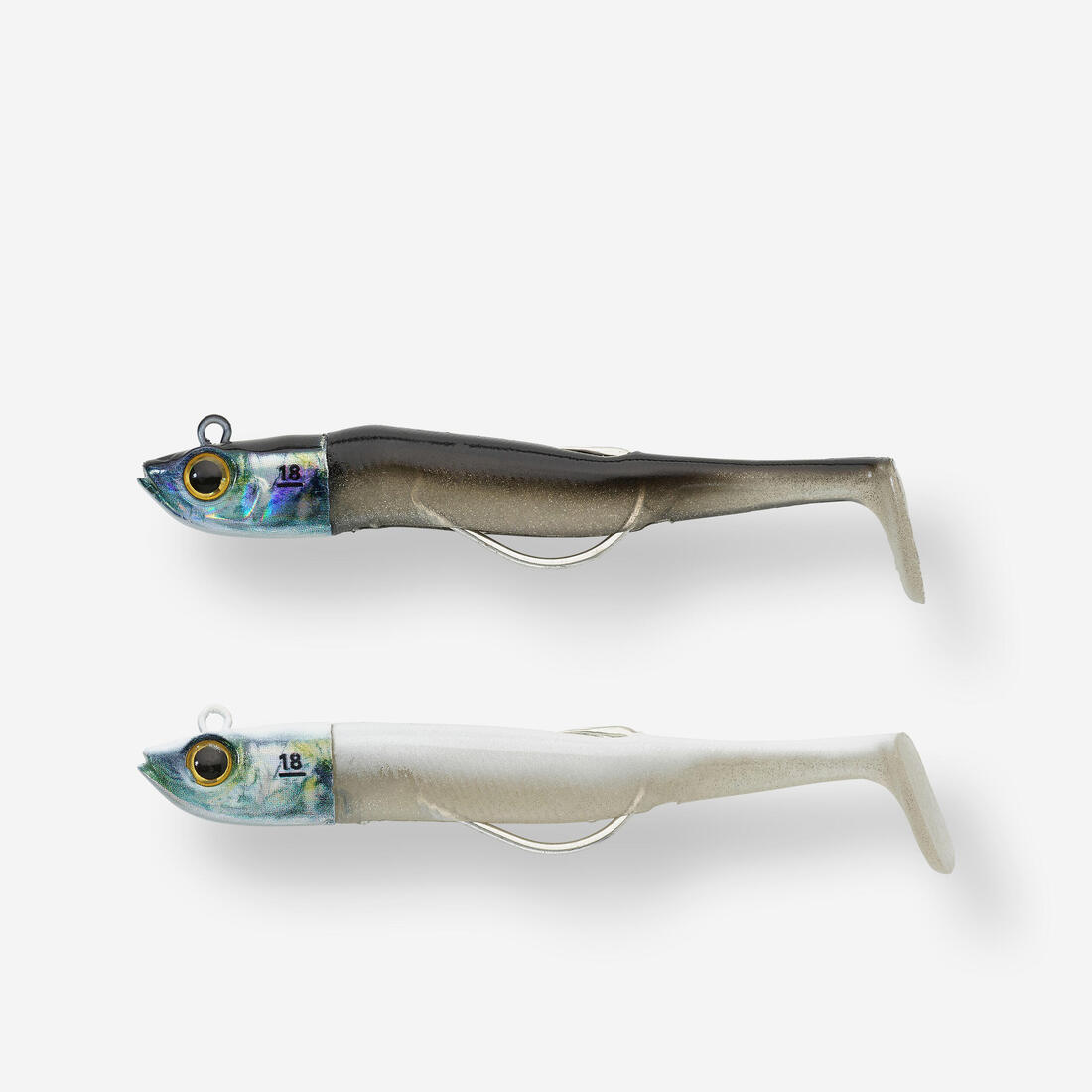 Combo leurres souples shad texan anchois ancho 90 12g ayu en mer