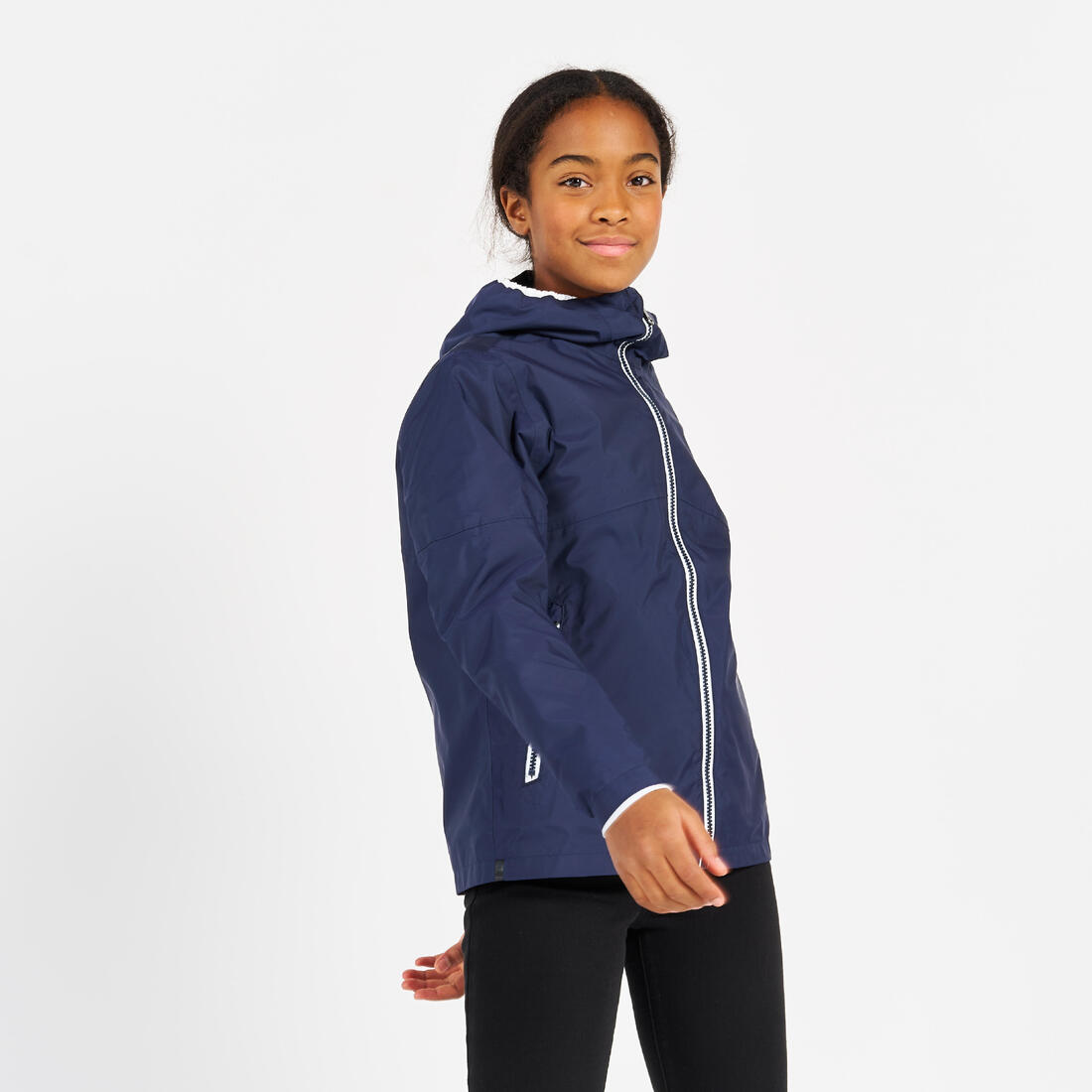 Veste imperméable et coupe vent de voile enfant, 100 navy
