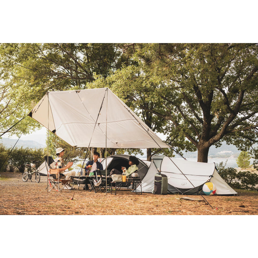 Tente de camping instantanée 3 places, 2 Seconds XL Fresh & Black