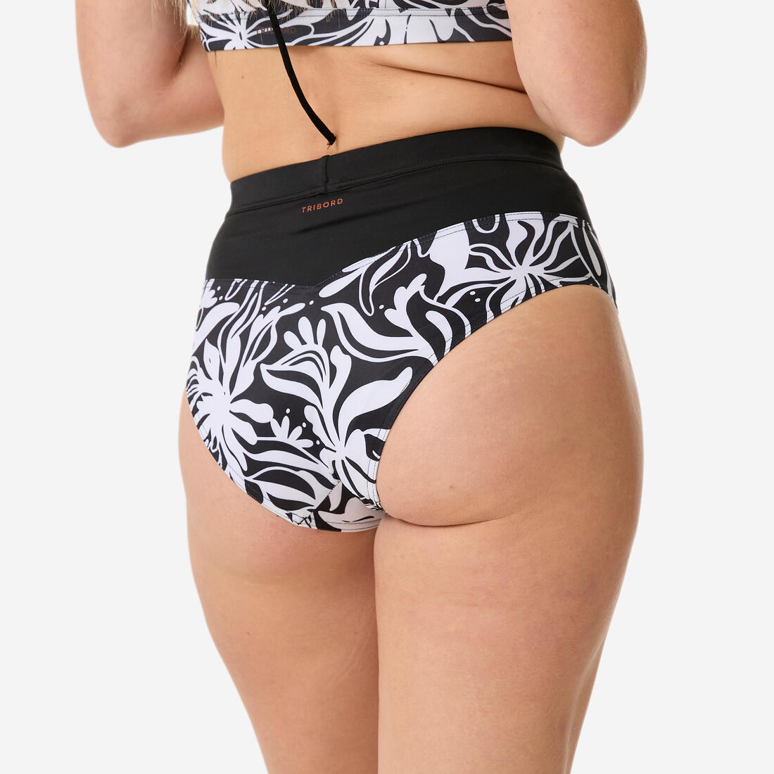 Bas de maillot culotte taille haute surf Femme - Rosa