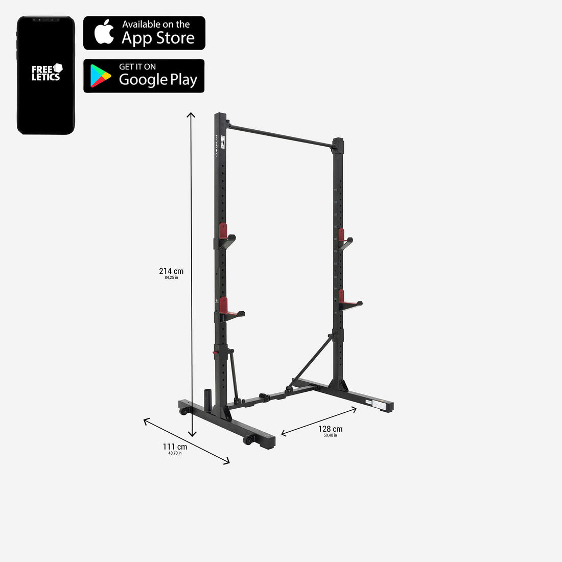 Rack de musculation pliable/ rétractable squat, bench et traction - RACK 500
