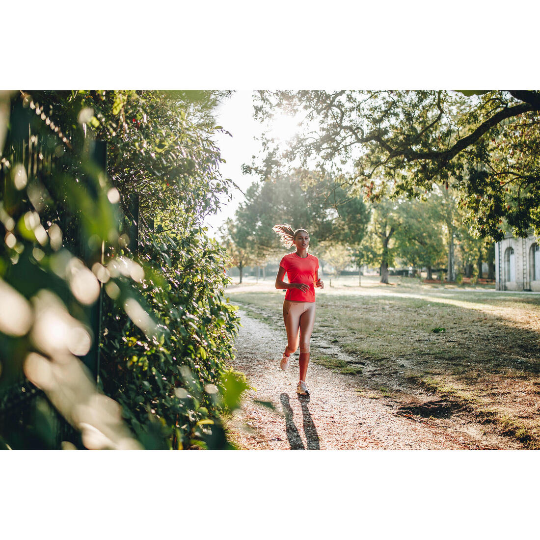 Legging court running respirant femme - Dry+ Feel noir