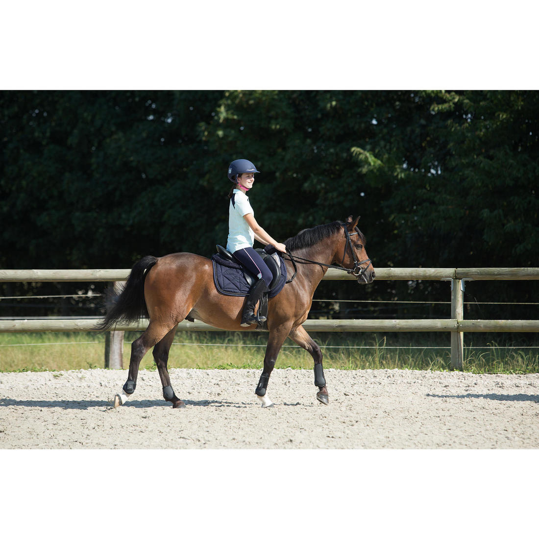 Mini-chaps équitation mesh Enfant - 100 noires