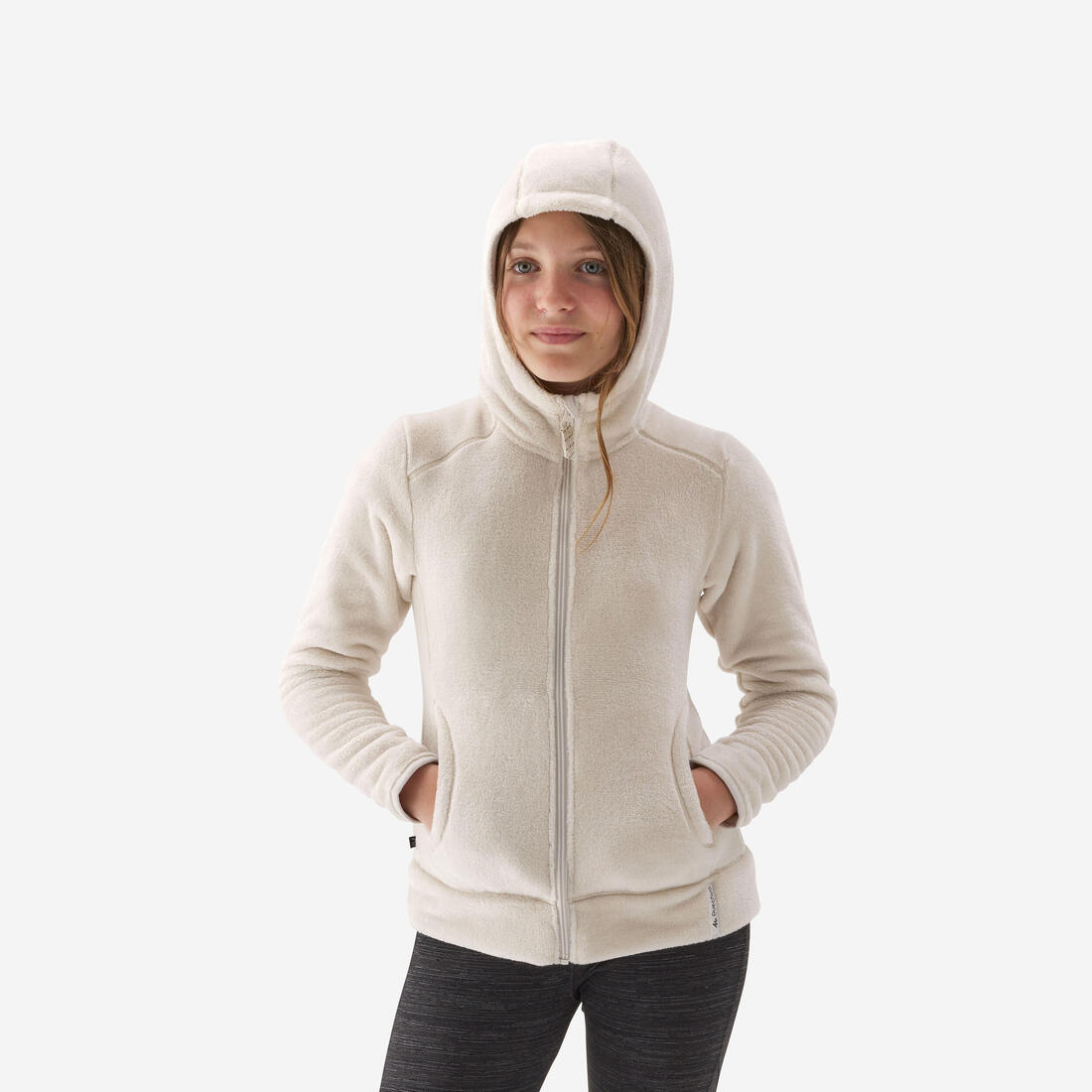 Veste polaire chaude de randonnée enfant 7-15 ans, NH500 zip