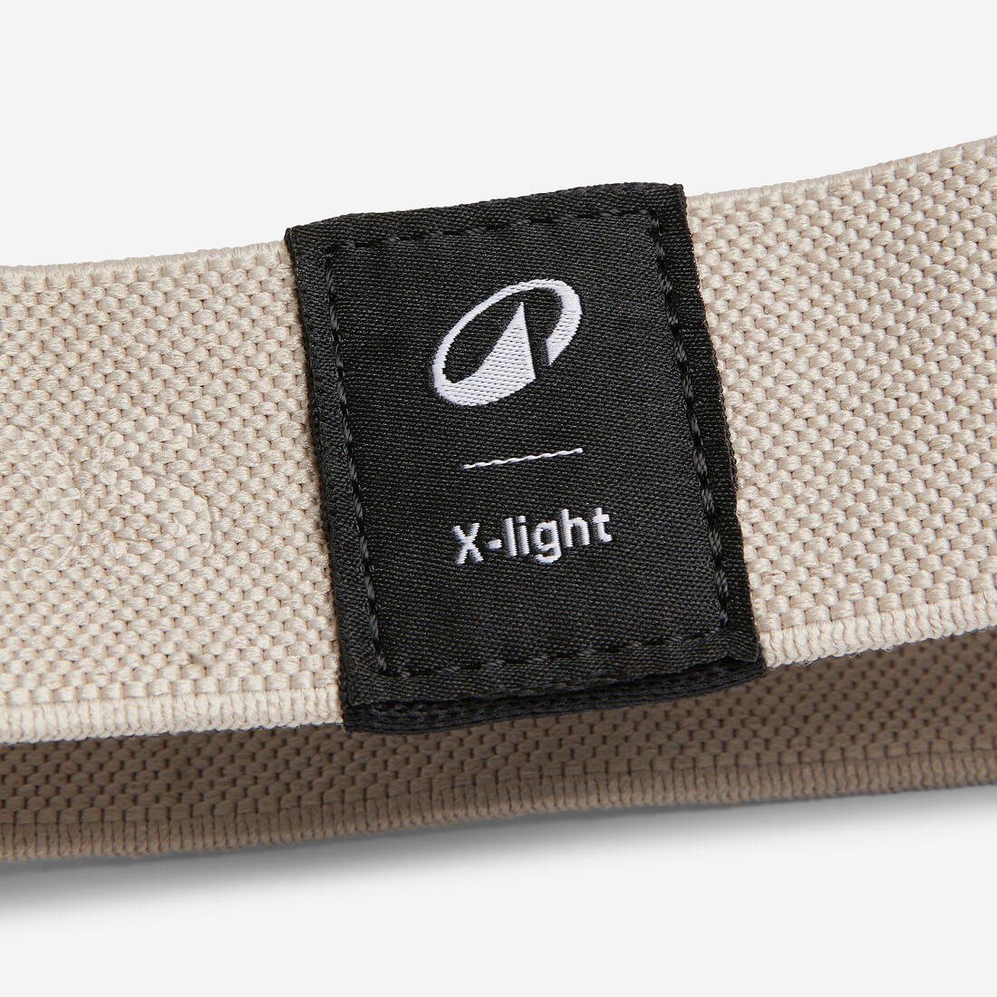 Élastique textile pour fessiers de fitness, résistance extra-légère, beige