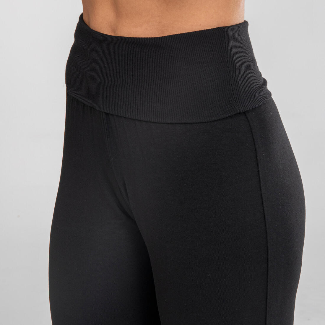 Pantalon danse moderne resserré dans le bas de jambe femme - noir