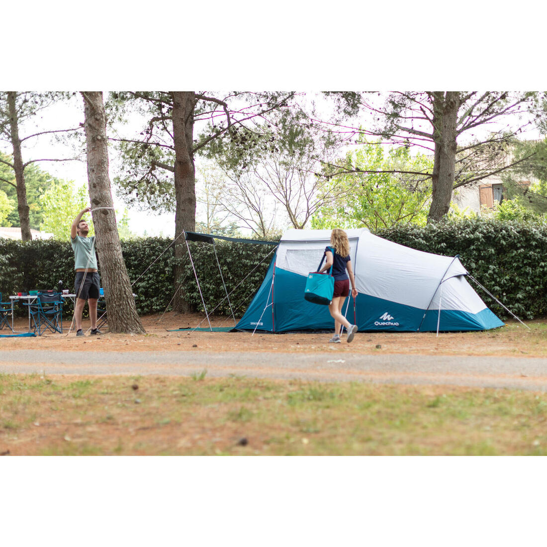 2 mâts de camping pour tente, abris et tarp