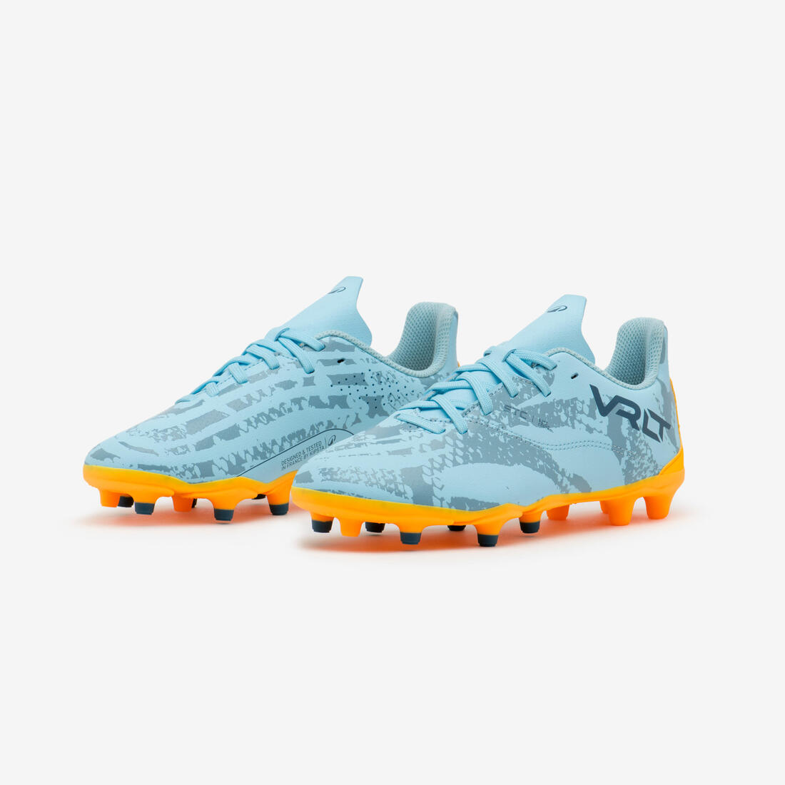 CHAUSSURES DE FOOTBALL ENFANT A LACETS VIRALTO I FG NEBULA