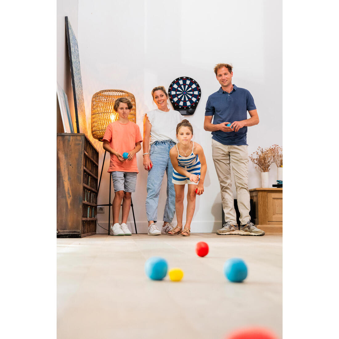 Jeu de 6 boules pétanque loisir ENTER 100 SOFT Intérieur Extérieur