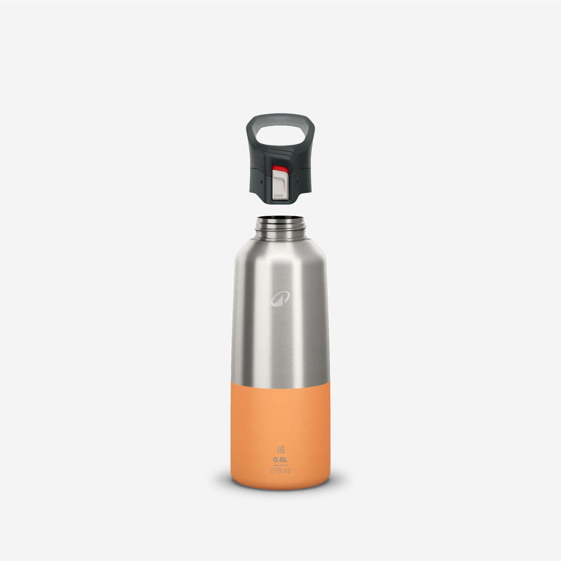 Gourde 900 isotherme inox 0,8L bouchon à ouverture rapide pour la randonnée