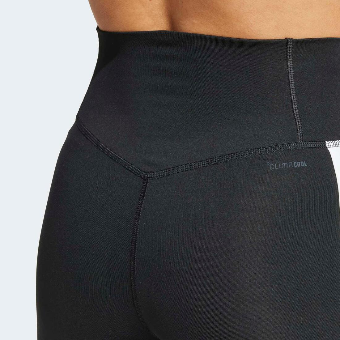 Legging fitness femme, noir
