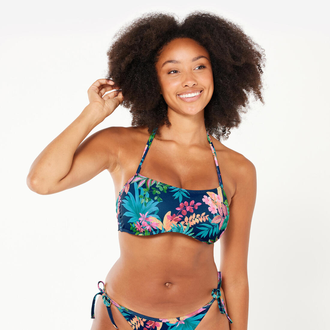 Haut de maillot de bain bandeau laura salty avec coques amovibles