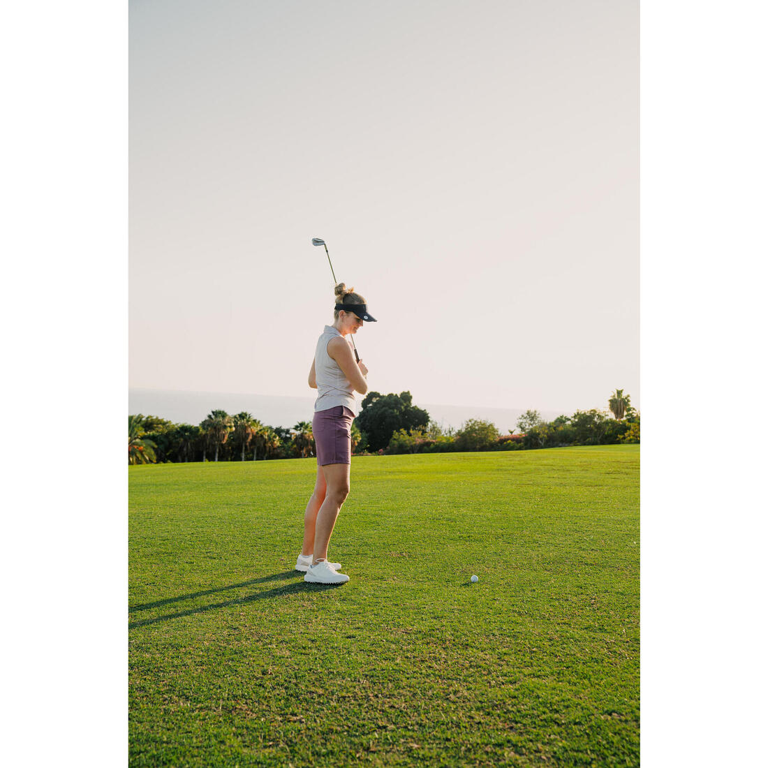 Visière de golf marque-balle, bleu marine