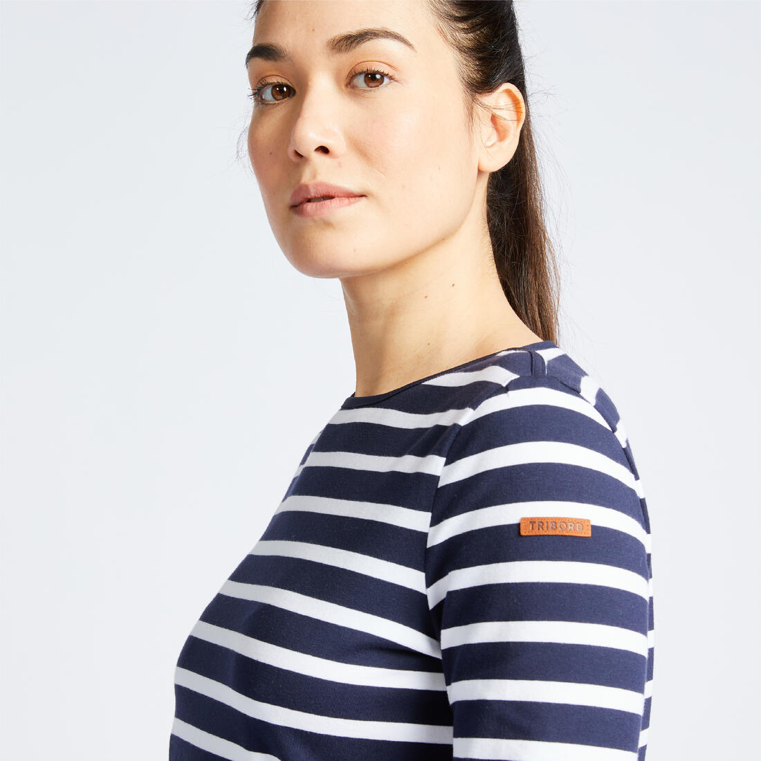 T-Shirt Manches longues - marinière de voile femme Sailing 100