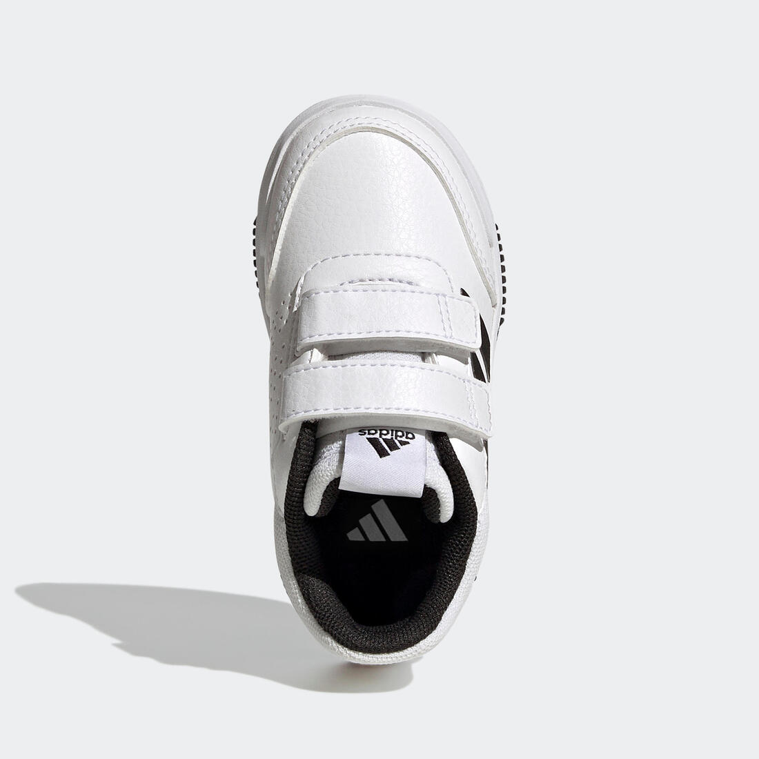 Baskets à scratch bébé - adidas Tensaur blanc/noir